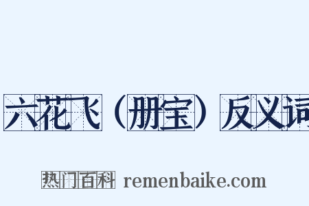 六花飞（册宝）反义词是什么意思的图片